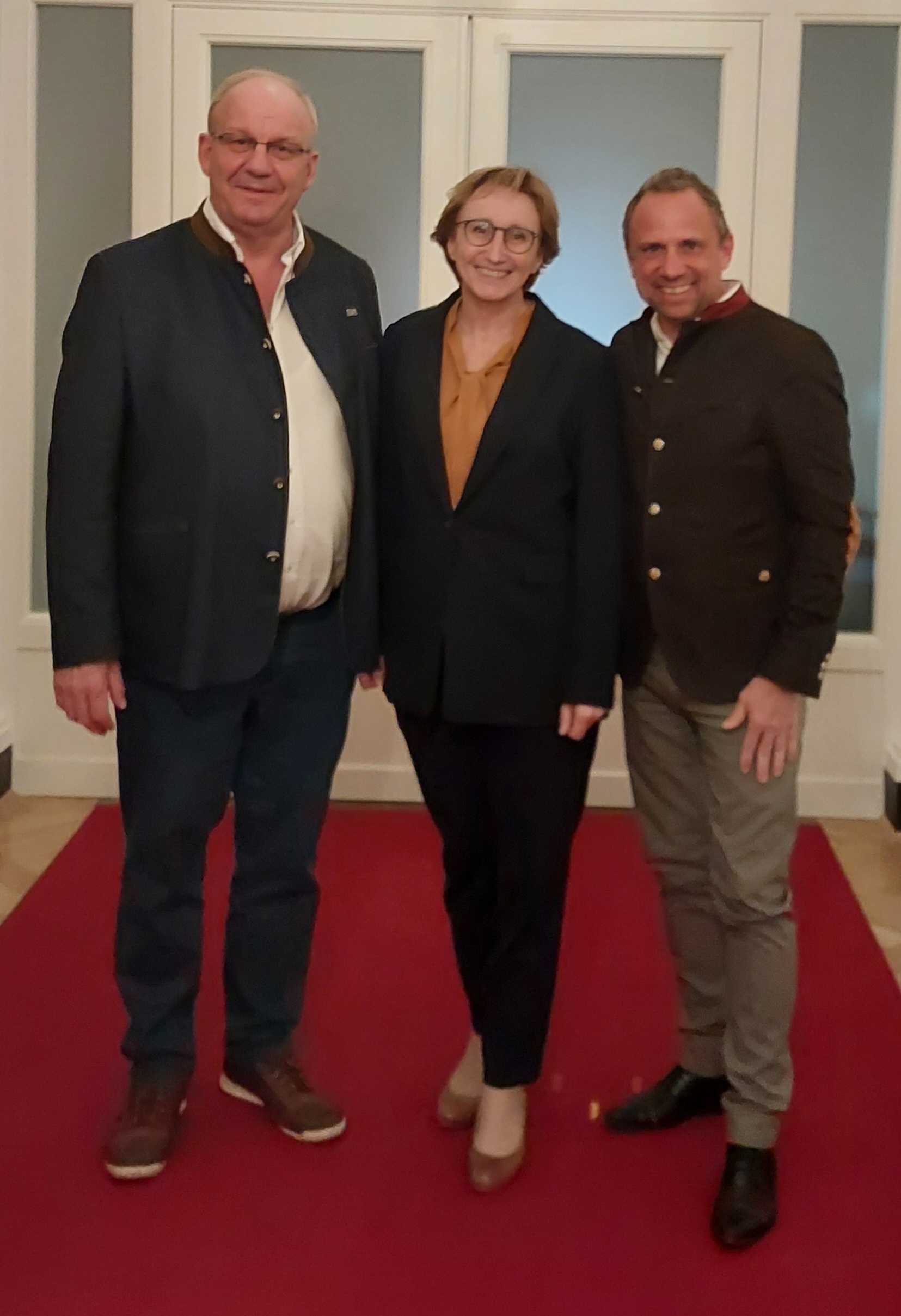 Foto CL, RT und Minister Glauber